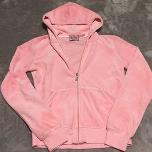 Baby Pink Juicy Couture Velour Zipup Jacket Hoodie
